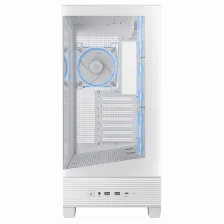 Gabinete Asus A31 Plus Tg Argb White Midi Tower, Psu No, Vent. 1x 120 Mm, Blanco